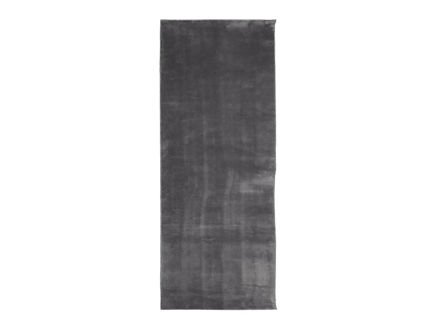 Alfombra HUARTE de pelo corto suave y lavable en color antracita 80x200cm Gris Online