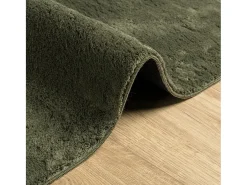 Alfombra De Cocina-Alfombra HUARTE de pelo corto suave y lavable color bosque 240x340 cm Verde