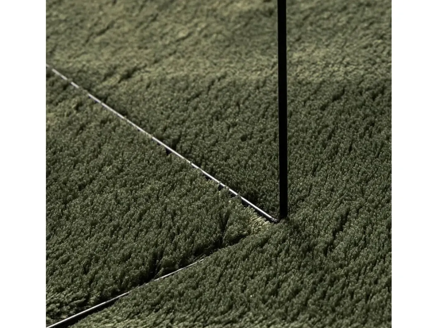 Alfombra De Cocina-Alfombra HUARTE de pelo corto suave y lavable color bosque 240x340 cm Verde