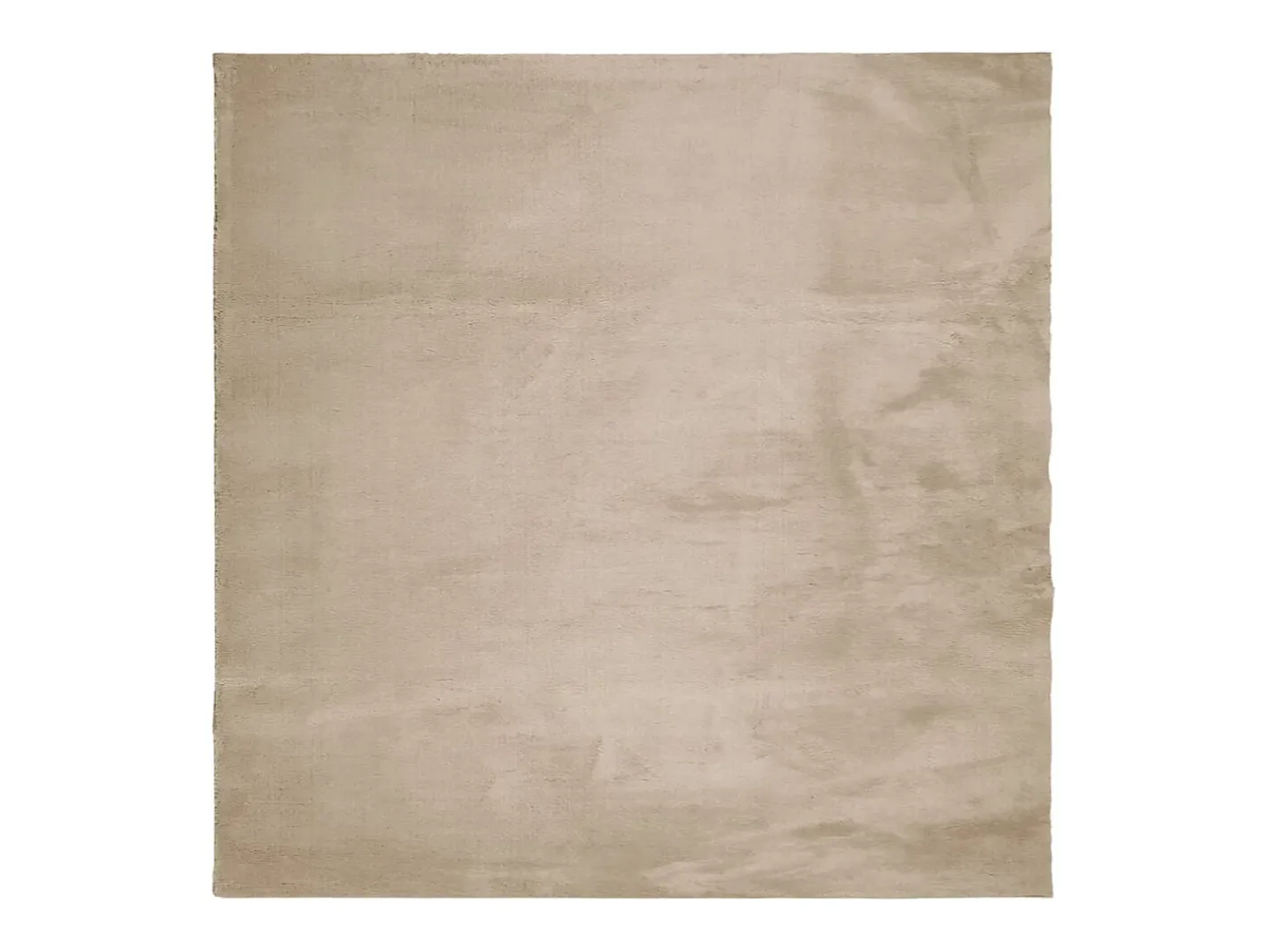 Discount Alfombra HUARTE de pelo corto suave y lavable arena 240x240 cm Marru00f3n