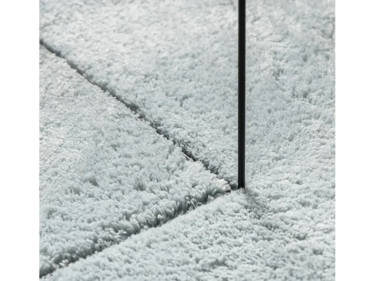 Alfombra De Cocina-Alfombra HUARTE de pelo corto suave y lavable 80x250 cm Azul