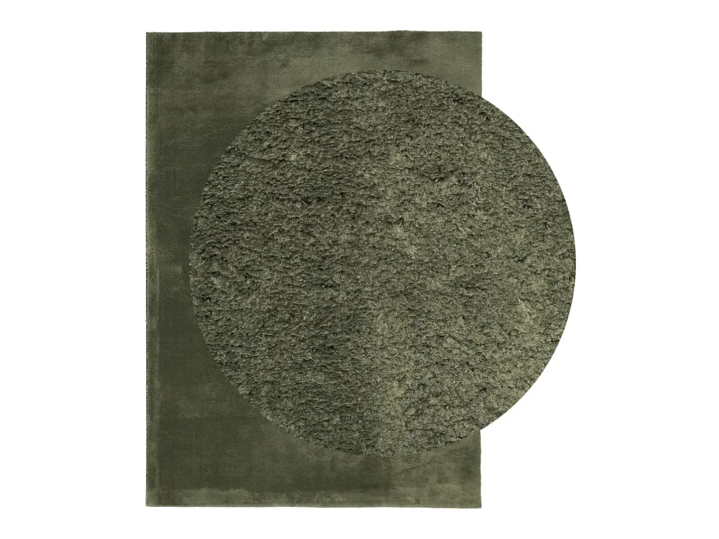 Alfombra De Cocina-Alfombra HUARTE de pelo corto suave lavable bosque 200x280 cm Verde