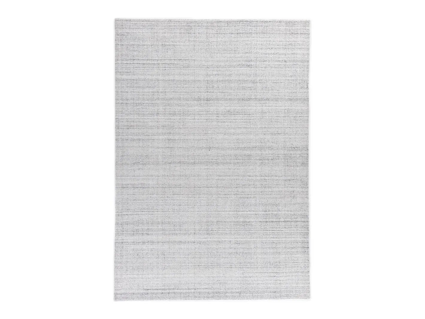 Alfombra De Salón-Alfombra Hygge de viscosa y lana 190x290 cm plata Boston Plateado