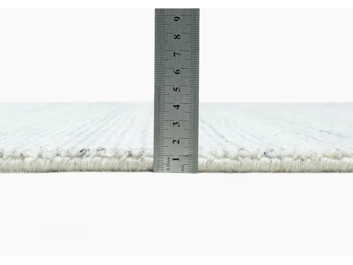 Alfombra De Salón-Alfombra Hygge de viscosa y lana 190x290 cm plata Boston Plateado