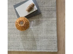 Hot Alfombra Hygge de viscosa y lana 70x140 cm plata Boston Plateado