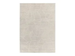 Alfombra interior - abstracto - beige / gris - 80 x 150 cm - PORTO Gris / Beige Clearance