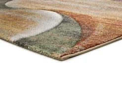 Clearance Alfombra interior - abstracto - terracota - 160 x 230 cm - LIBET Naranja / Verde / Beige / Multicolor