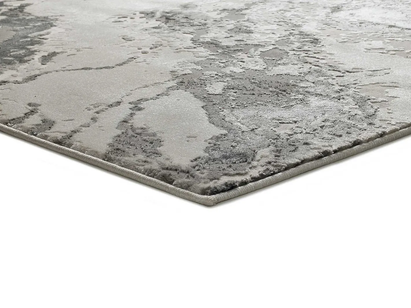 Alfombra interior - abstracto - - 80 x 150 cm - AGATA Gris