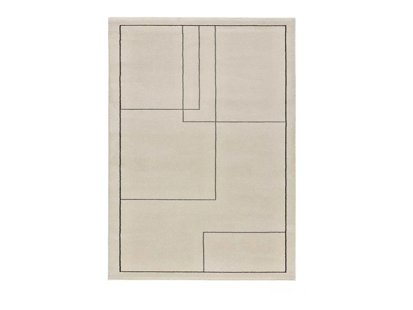 Alfombra De Salón-Alfombra interior - abstracto - multicolor - 140 x 200 cm - LOS ANGELES LINES Blanco