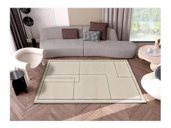 Alfombra De Salón-Alfombra interior - abstracto - multicolor - 140 x 200 cm - LOS ANGELES LINES Blanco