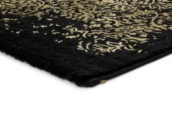 Alfombra interior - abstracto - - 160 x 230 cm - GOLD Negro Discount