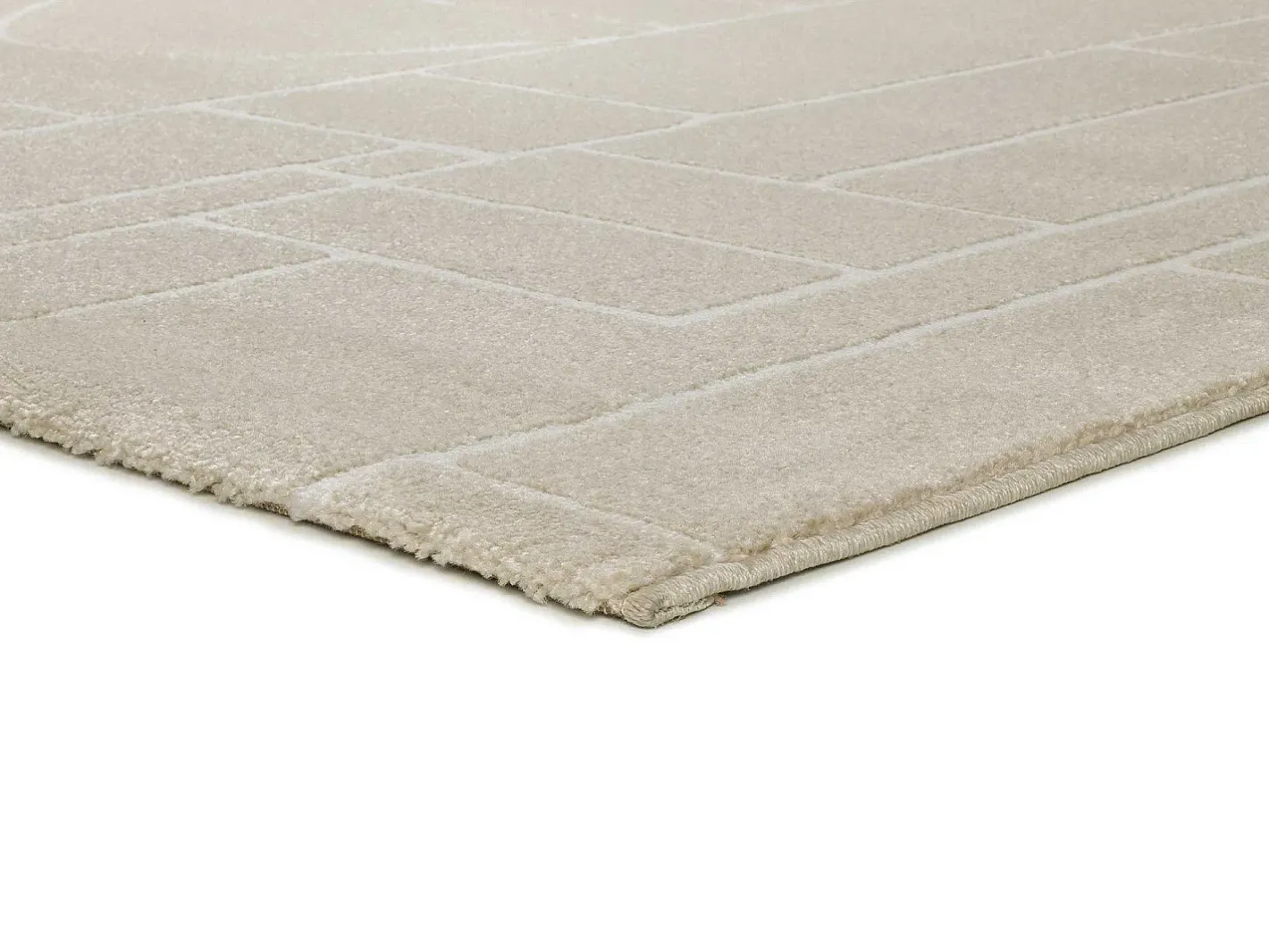 Alfombra De Salón-Alfombra interior - abstracto - - 80 x 150 cm - HL-ETHNIC Crema