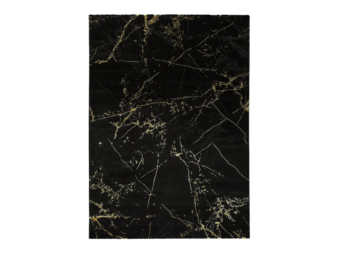 Clearance Alfombra interior - abstracto - - 80 x 150 cm - GOLD Negro