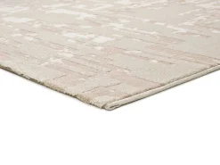 Alfombra interior - abstracto con relieve - - 80 x 150 cm - BARESA Beige Discount