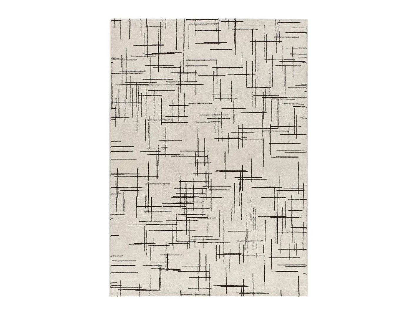 Alfombra interior - abstracto - - 80 x 150 cm - RETRO Blanco Outlet