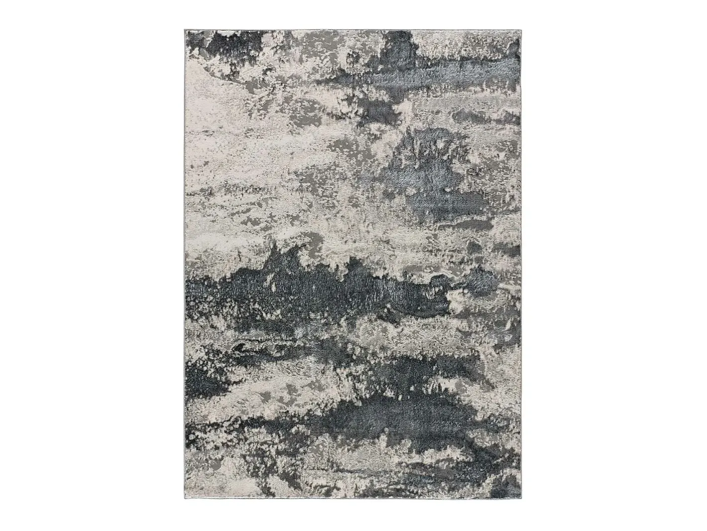 Outlet Alfombra interior - abstracto - - 80 x 150 cm - AGATA Gris