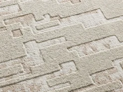New Alfombra interior - abstracto con relieve - - 133 x 190 cm - BARESA Beige