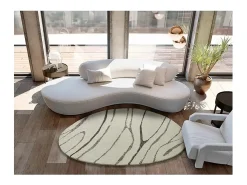Alfombra De Salón-Alfombra interior - abstracto - - 194 x 290 cm - NIAMEY Blanco