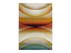 Alfombra De Salón-Alfombra interior - abstracto - multicolor - 120 x 170 cm - LIBET Naranja / Verde / Azul / Beige / Multicolor