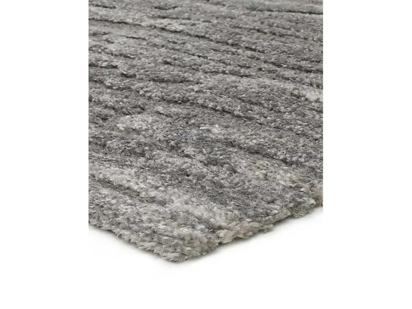 Clearance Alfombra interior - abstracto con relieve - - 80 x 150 cm - YEN Gris