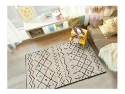 Alfombra interior - bereber - blanco - 80 x 150 cm - KASBAH Blanco / Multicolor Sale