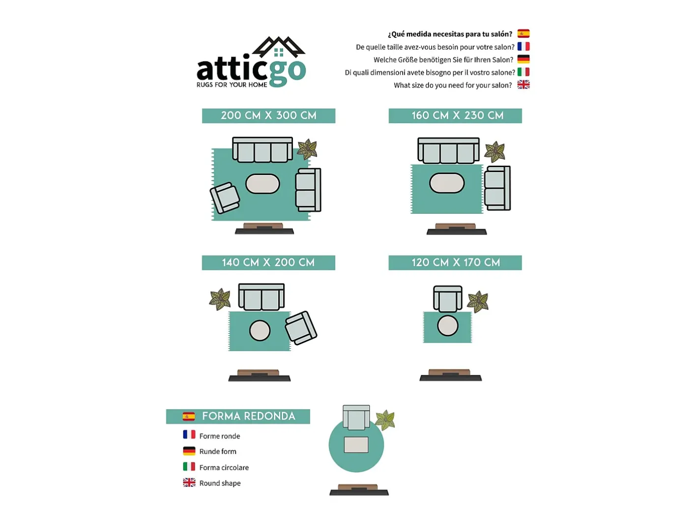 New Alfombra interior - clásico - antracita - 115 x 160 cm - CLASSIC Gris antracita