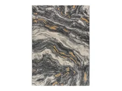 Clearance Alfombra interior - efecto mármol - - 80 x 150 cm - MARMOL ONDA Gris