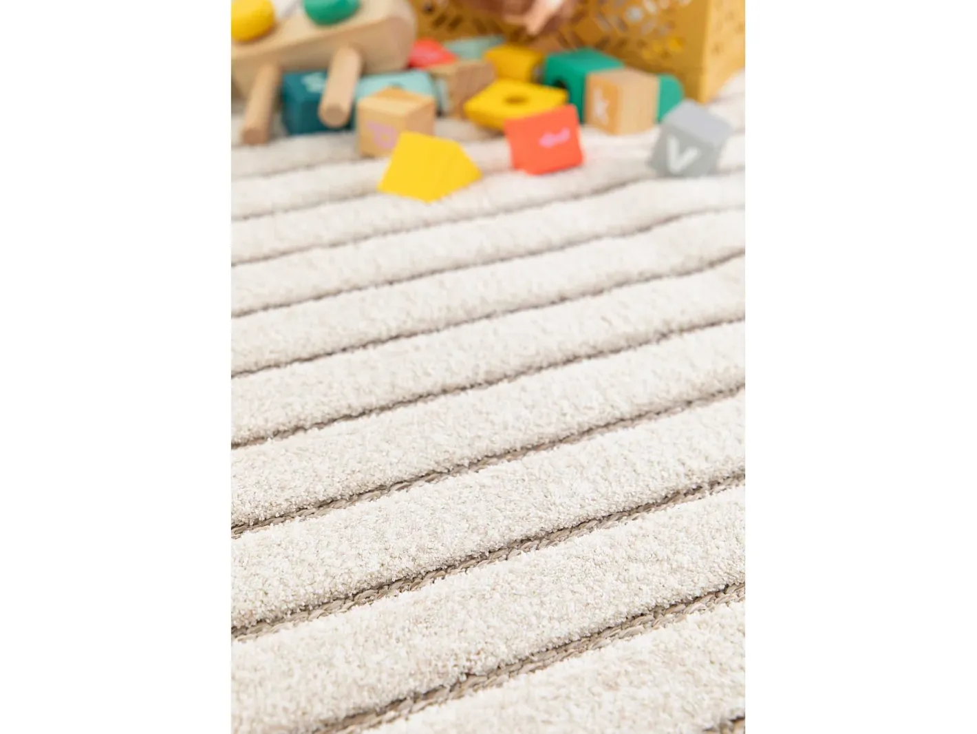 Sale Alfombra interior - escandinavo con relieve - blanco - 120 x 170 cm - DIENA Beige