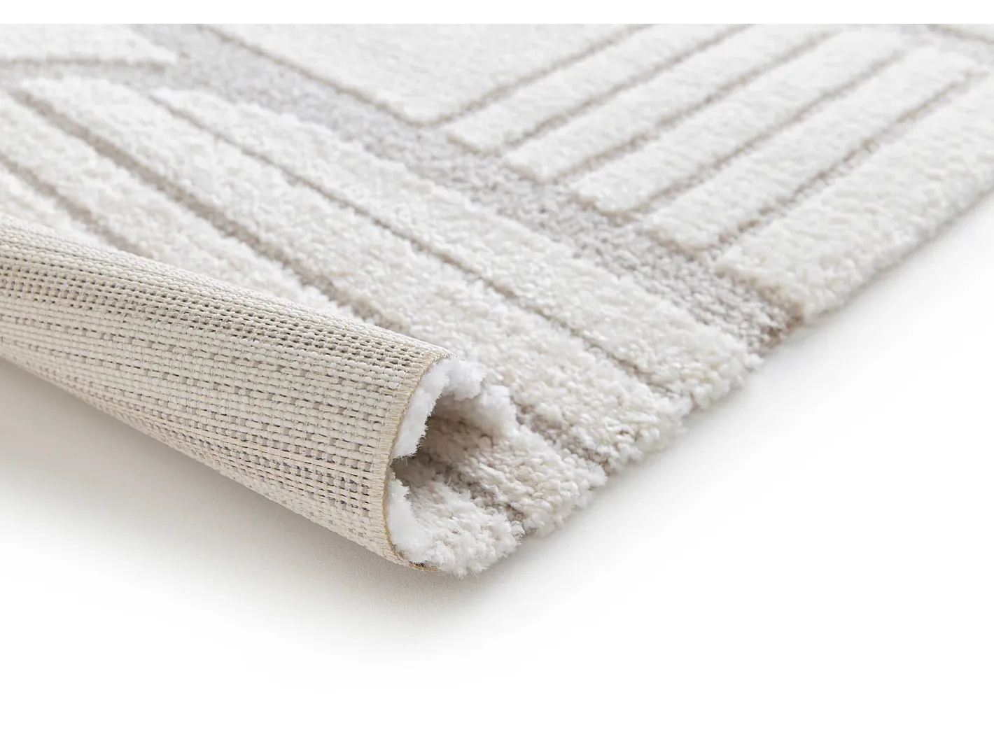 Clearance Alfombra interior - escandinavo - - 120 x 170 cm - SNOWY Blanco