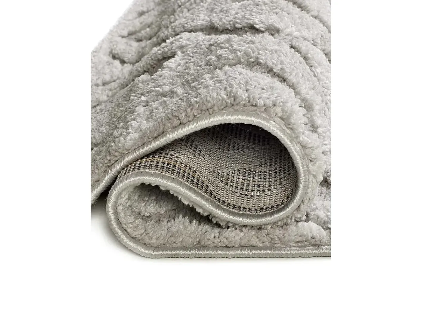 Alfombra interior - escandinavo con relieve - gris - 126 x 190 cm - JUNO Gris claro New