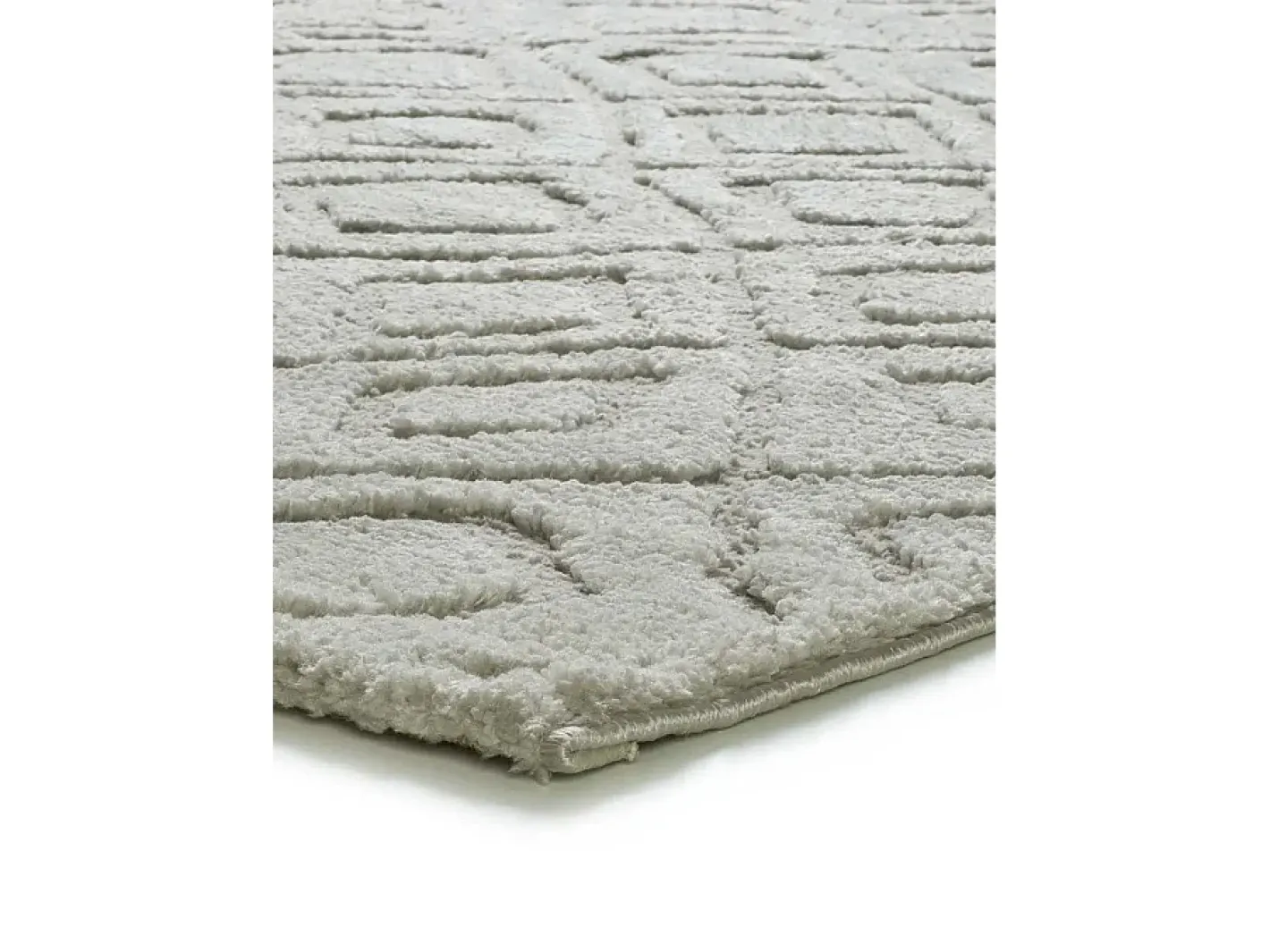 Alfombra interior - escandinavo con relieve - gris - 126 x 190 cm - JUNO Gris claro New