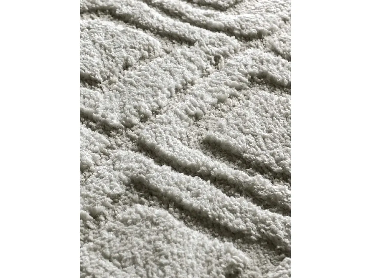Alfombra interior - escandinavo con relieve - gris - 126 x 190 cm - JUNO Gris claro New