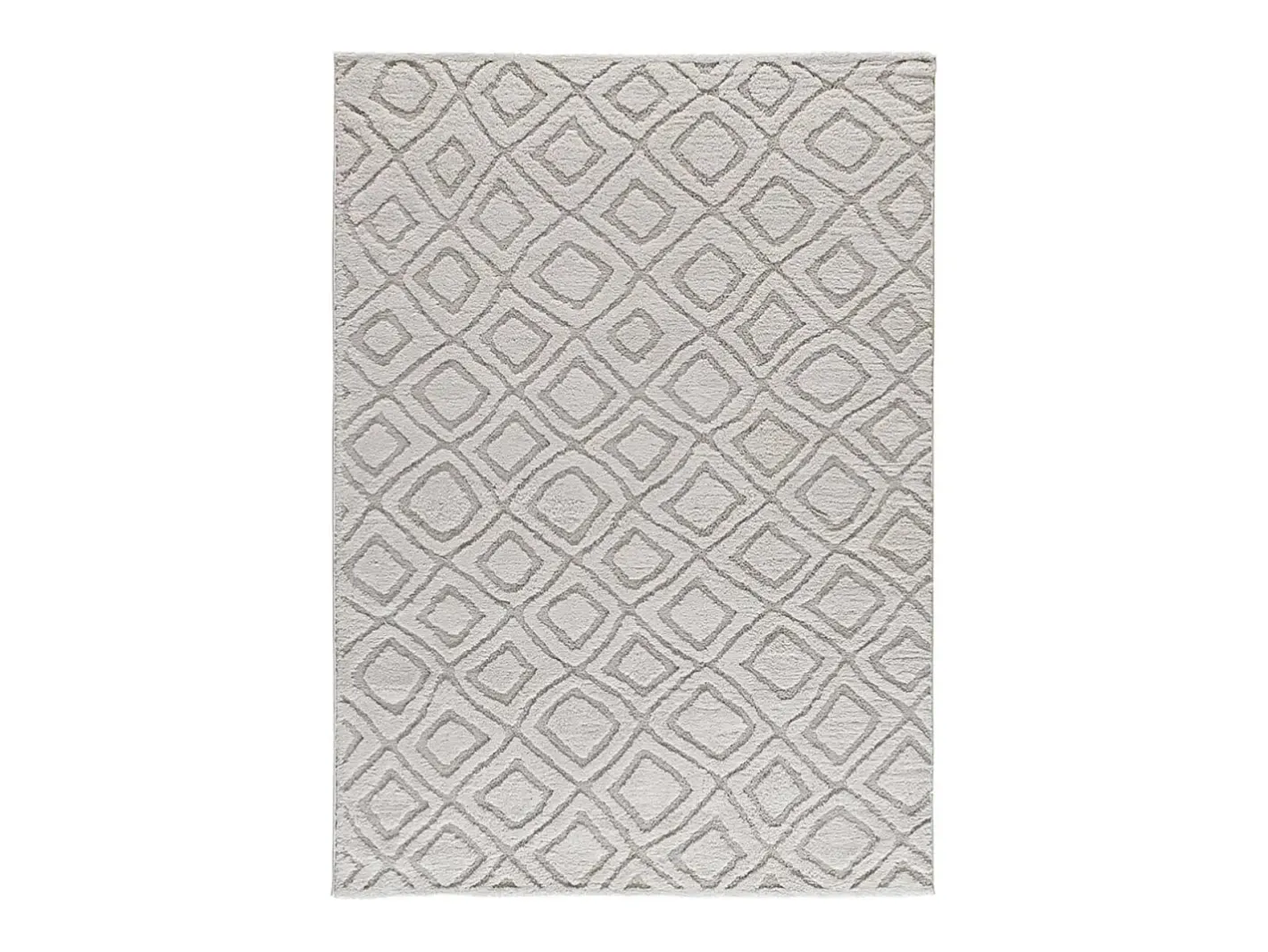Alfombra interior - escandinavo con relieve - gris - 126 x 190 cm - JUNO Gris claro New