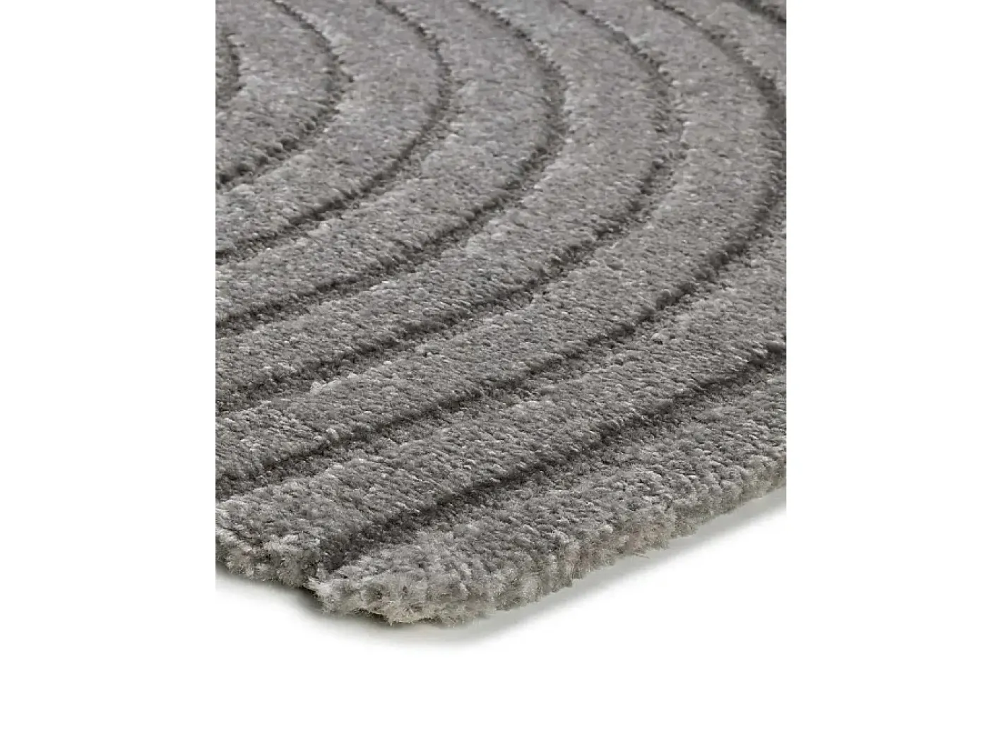 Alfombra De Salón-Alfombra interior - escandinavo con relieve - - 80 x 150 cm - LINA Gris