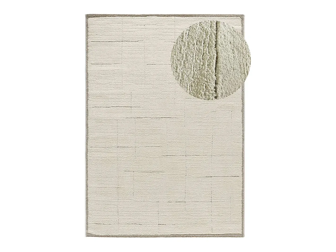 Best Alfombra interior - escandinavo - - 160 x 230 cm - CANDELA Crema