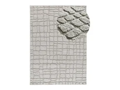 Alfombra De Salón-Alfombra interior - escandinavo con relieve - gris - 190 x 285 cm - JUNO Gris claro