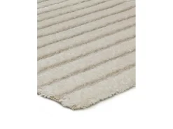 Outlet Alfombra interior - escandinavo con relieve - - 200 x 290 cm - LINA Blanco