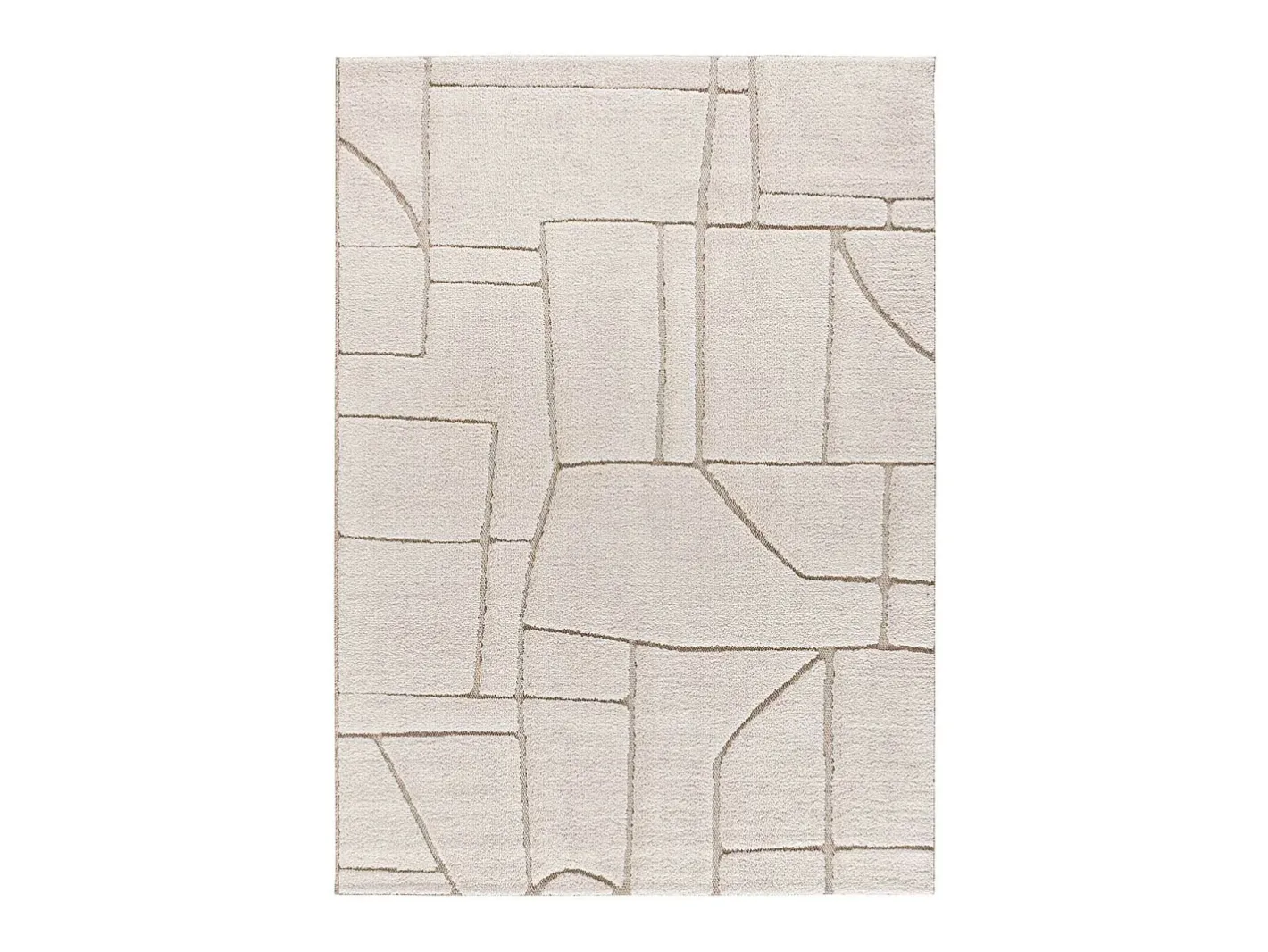 Alfombra interior - escandinavo con relieve - blanco - 80 x 150 cm - DIENA Beige Sale