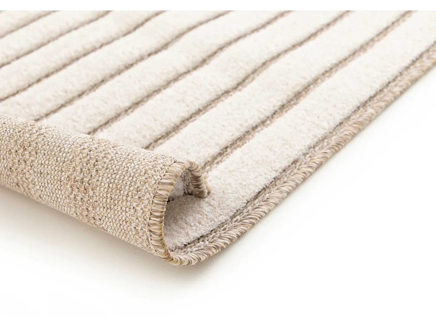 Online Alfombra interior - escandinavo con relieve - blanco - 80 x 150 cm - DIENA Beige