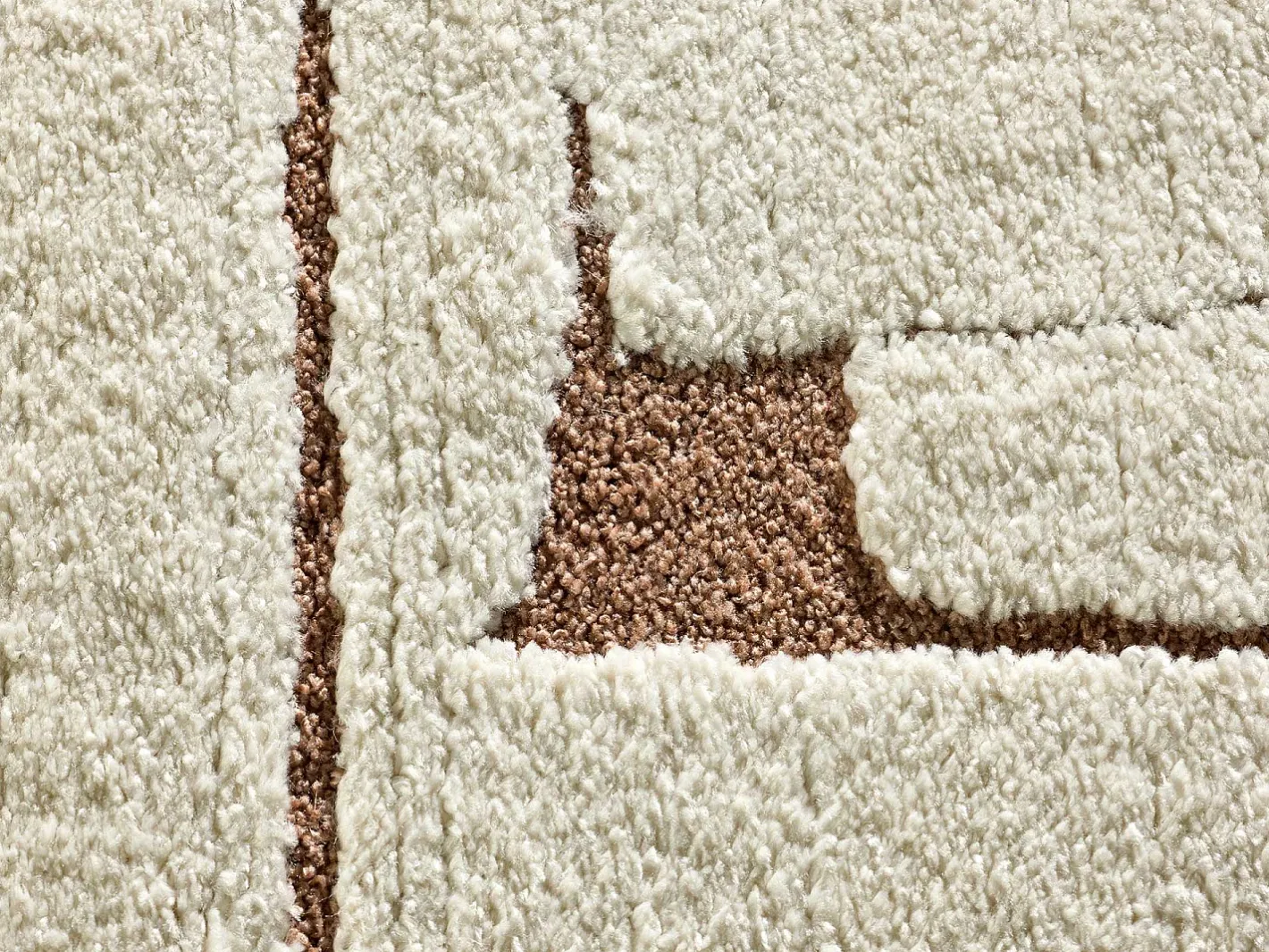 Alfombra De Salón-Alfombra interior - escandinavo - crema - 120 x 170 cm - CANDELA Cobrizo