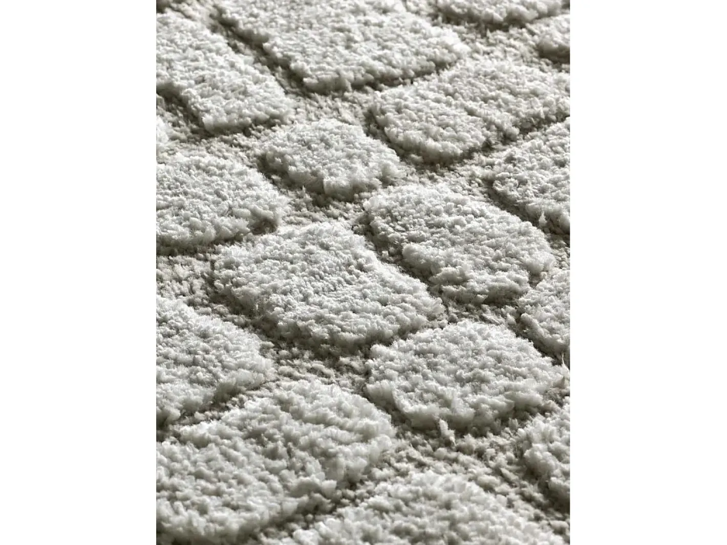 Alfombra interior - escandinavo con relieve - gris - 126 x 190 cm - JUNO Gris claro Best