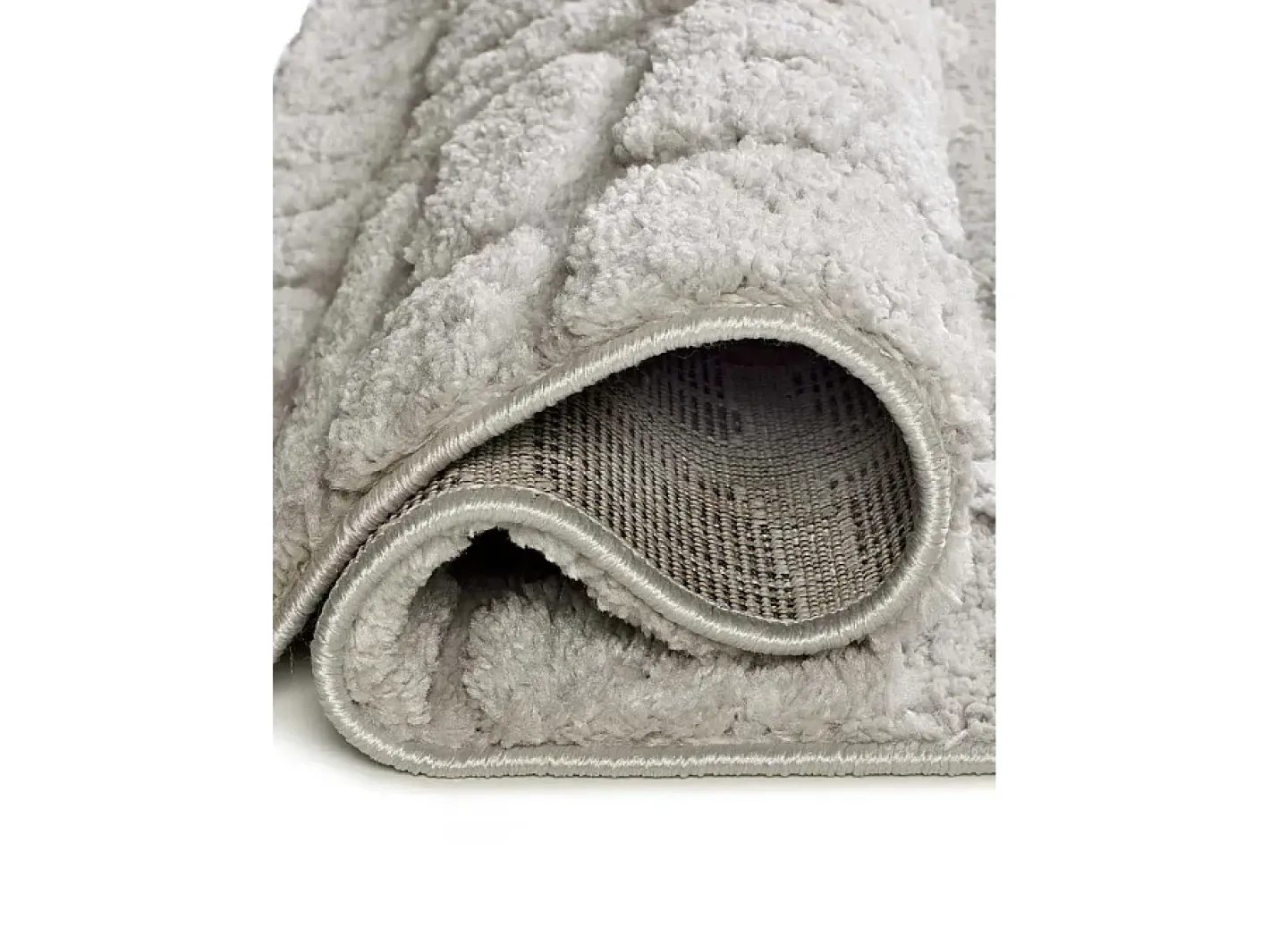 Alfombra interior - escandinavo con relieve - gris - 126 x 190 cm - JUNO Gris claro Best