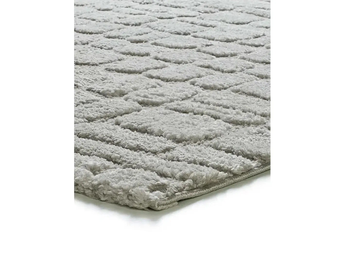 Alfombra interior - escandinavo con relieve - gris - 126 x 190 cm - JUNO Gris claro Best