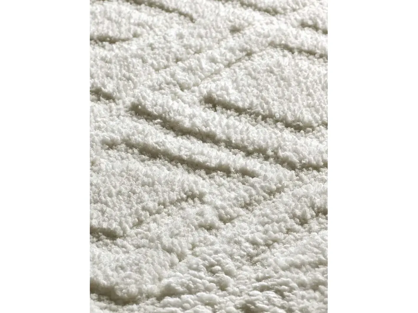 Alfombra interior - escandinavo con relieve - - 152 x 235 cm - JUNO Blanco