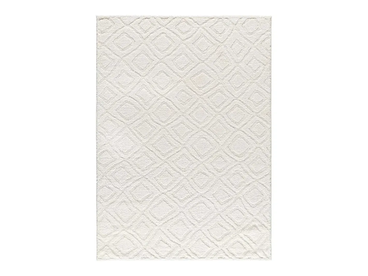 Alfombra interior - escandinavo con relieve - - 152 x 235 cm - JUNO Blanco