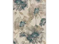 Hot Alfombra interior - floral - - 80 x 150 cm - SARA Multicolor