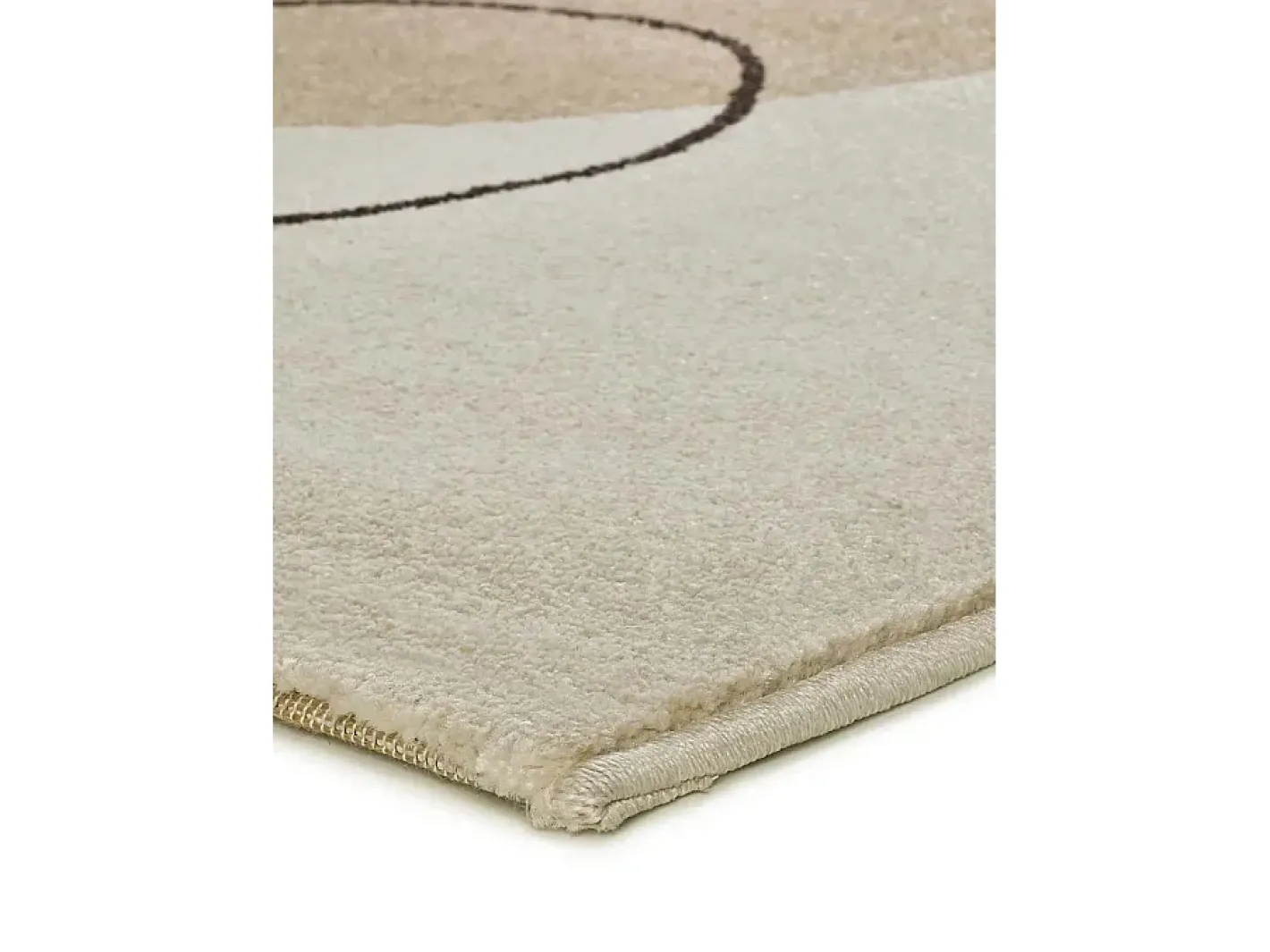 Online Alfombra interior - formas orgánicas - beige / negro - 160 x 230 cm - LESSIA Negro / Beige