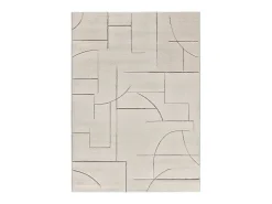Alfombra interior - geométrico - - 160 x 230 cm - LENA Crema Outlet