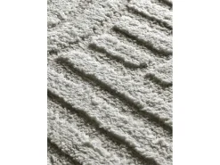 Alfombra interior - geométrico con relieve - gris - 152 x 235 cm - JUNO Gris claro Clearance
