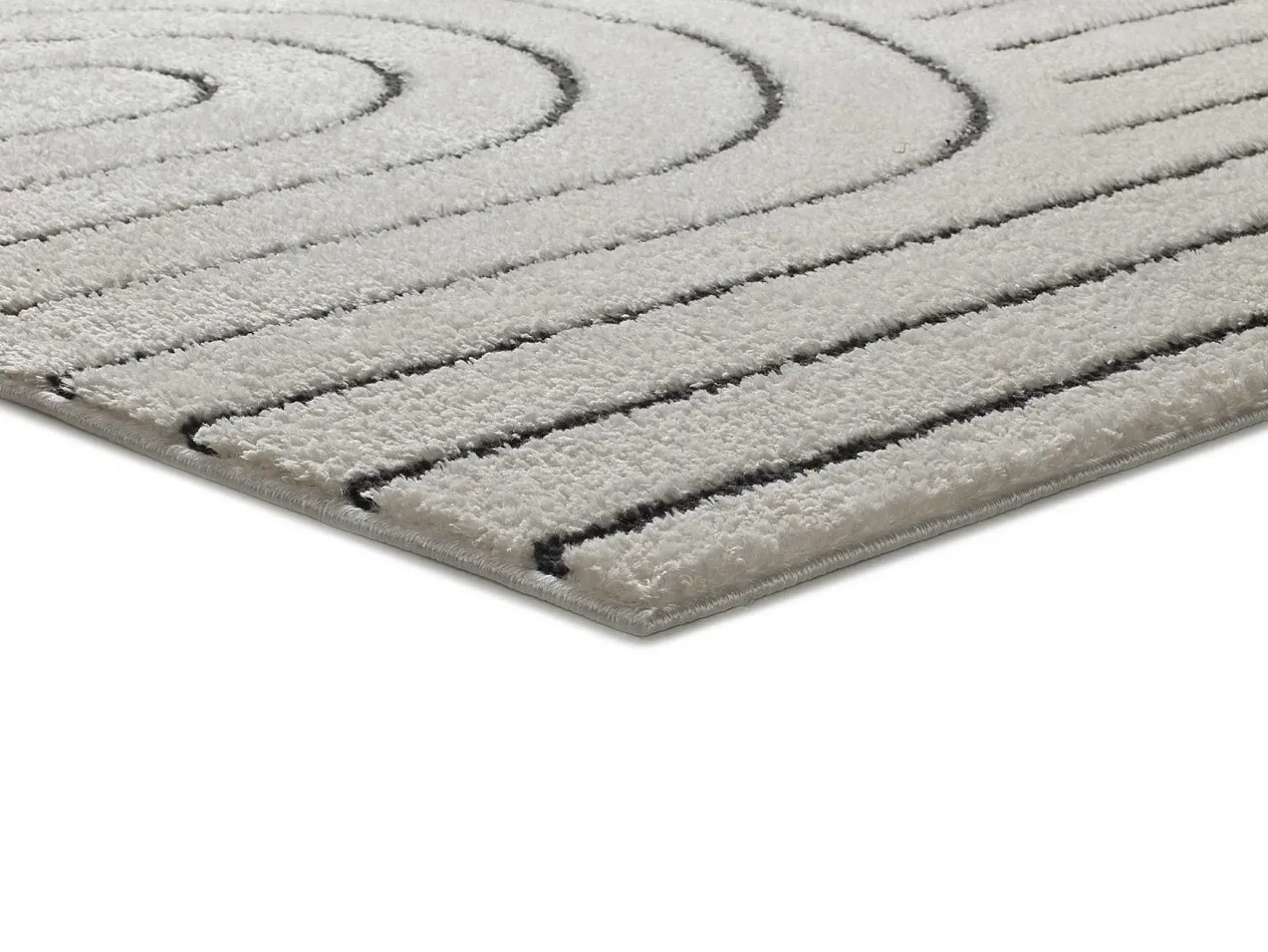 Alfombra De Salón-Alfombra interior - geométrico - - 140 x 200 cm - BLANCHE Blanco